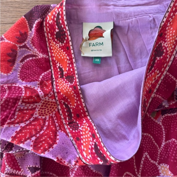 FARM Rio tiered floral mini skirt size XS - Picture 12 of 12